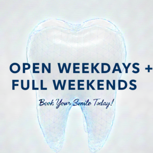 Open Weekdays + Full Weekends